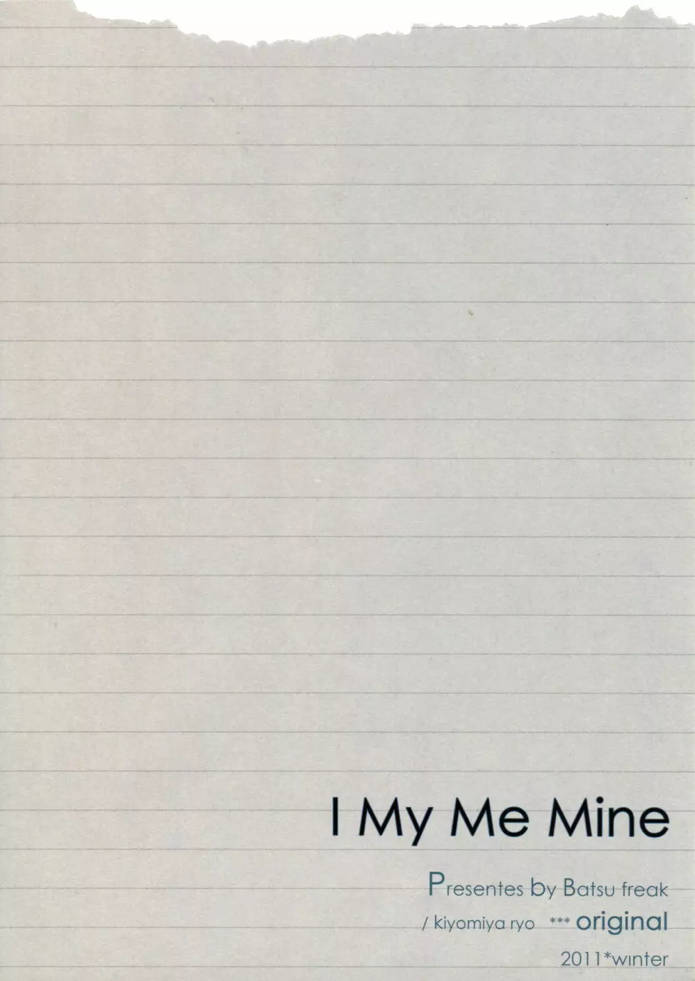 I My Me Mine Page.2