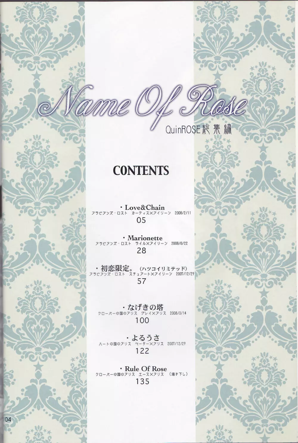 Name of Rose Page.4