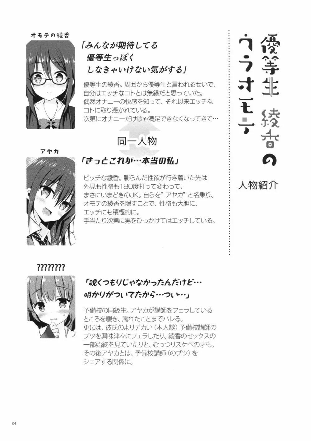 優等生 綾香のウラオモテ 5 Page.3