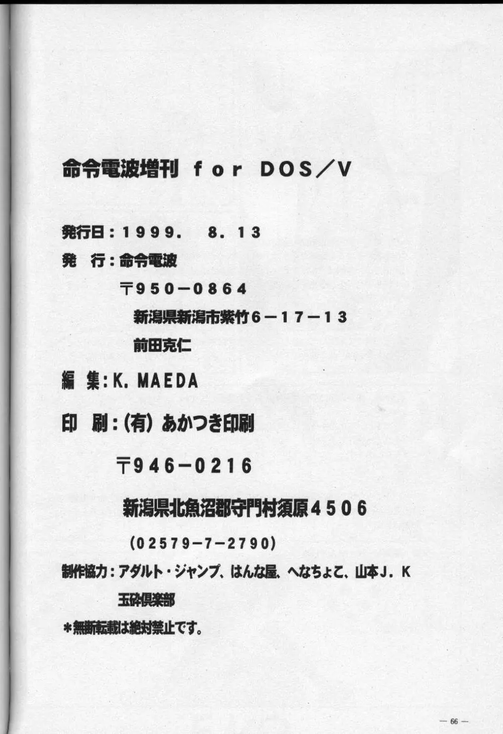 命令電波増刊 for DOS/V Page.64
