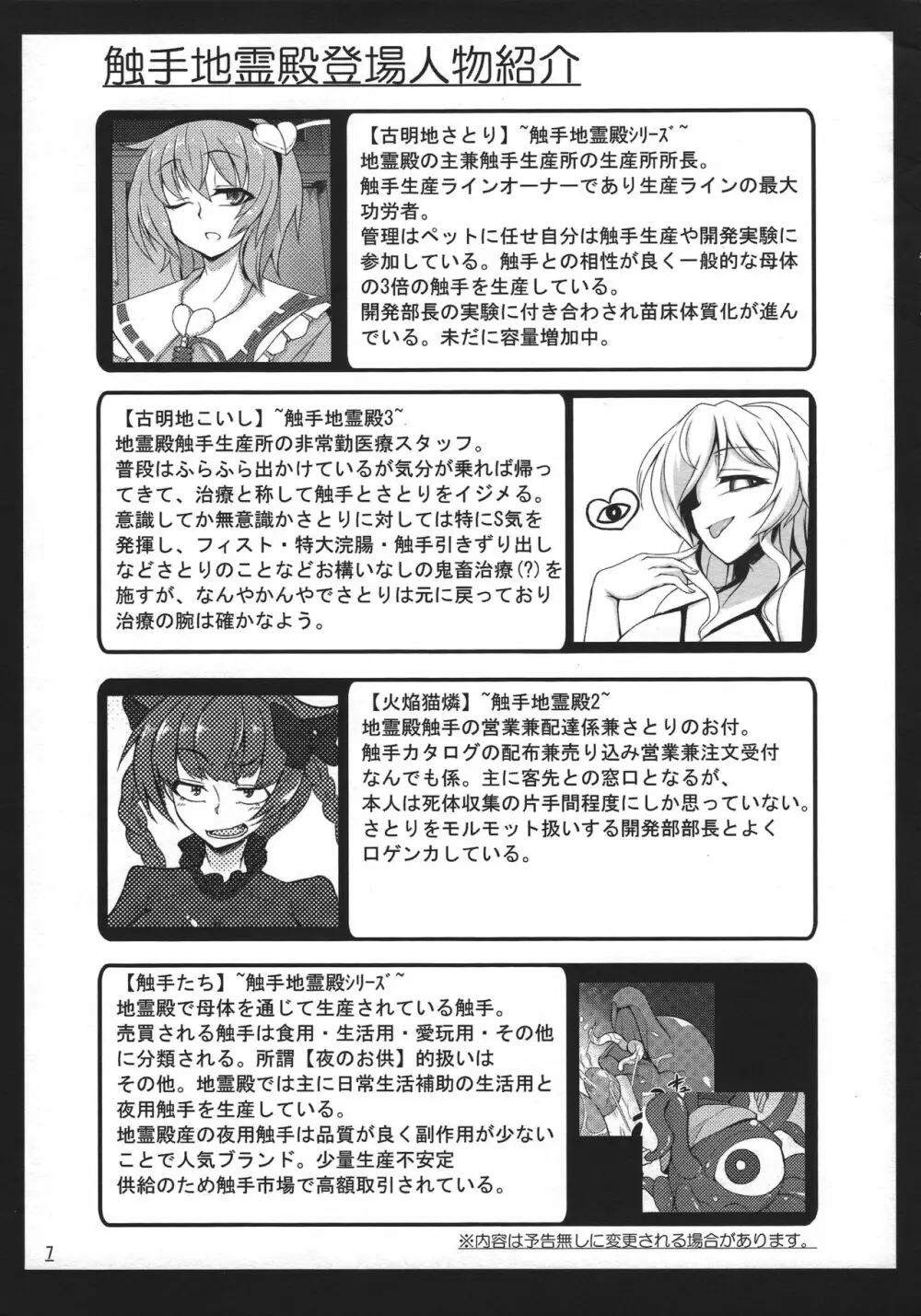 触手地霊殿外伝～ふたなり改造実験録～ Page.8