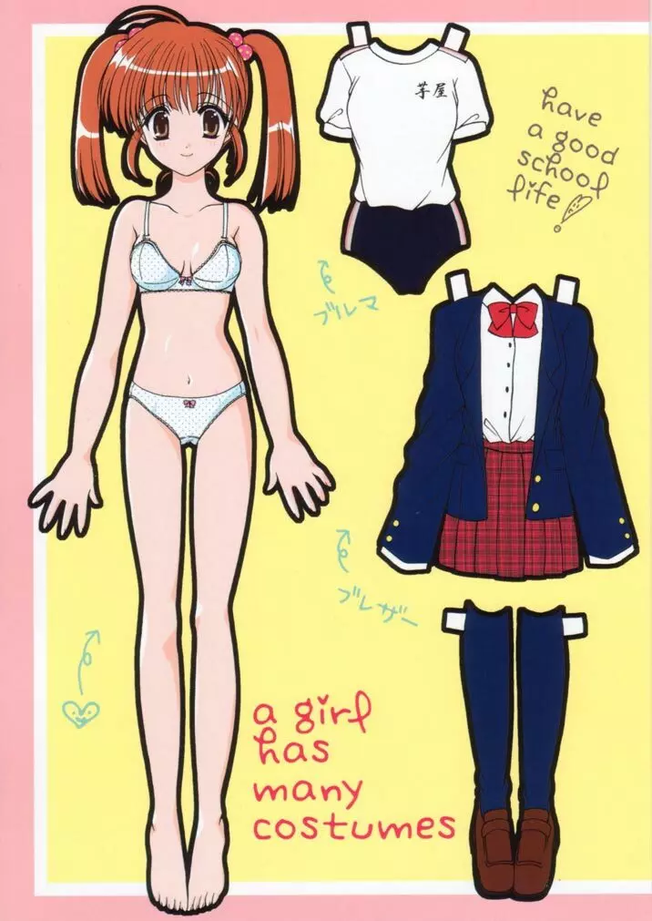 a girl has many costumes Page.1