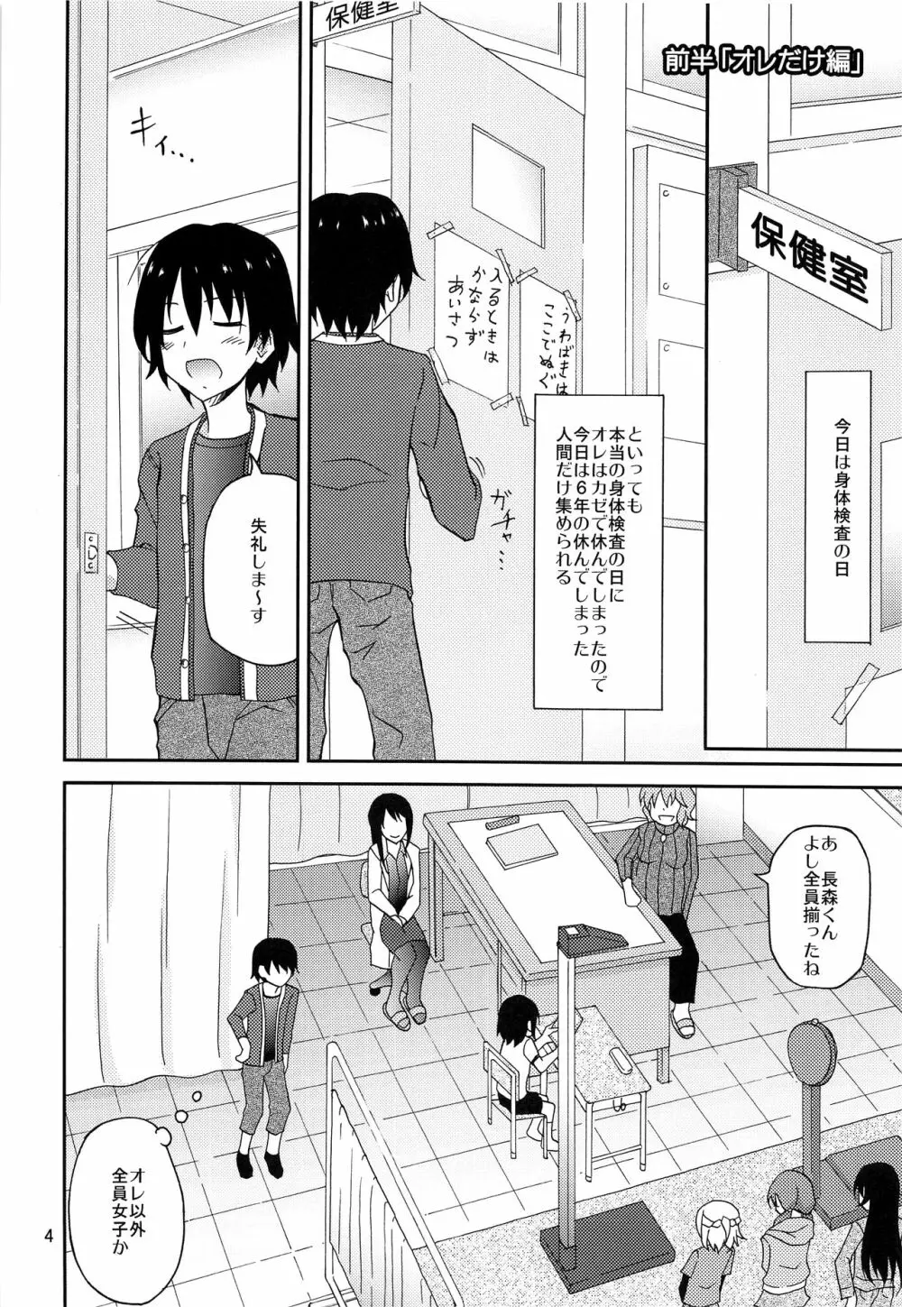 オレだけアタシだけ裸にされた身体検査 Page.3