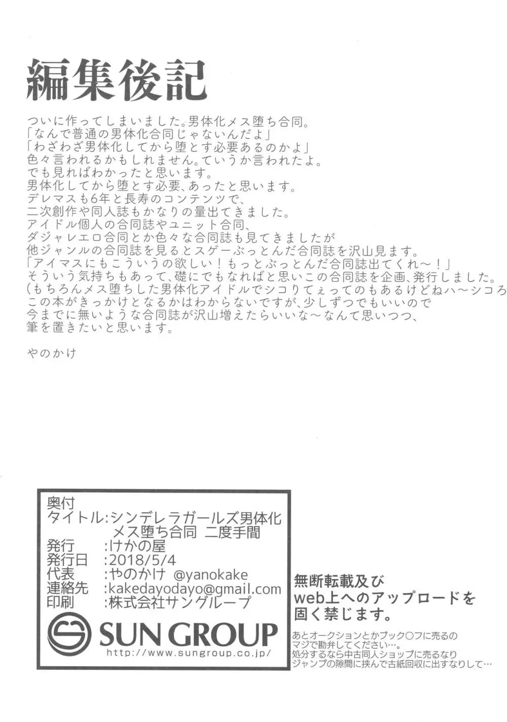 シンデレラガールズ男体化メス堕ち合同 二度手間 Page.57