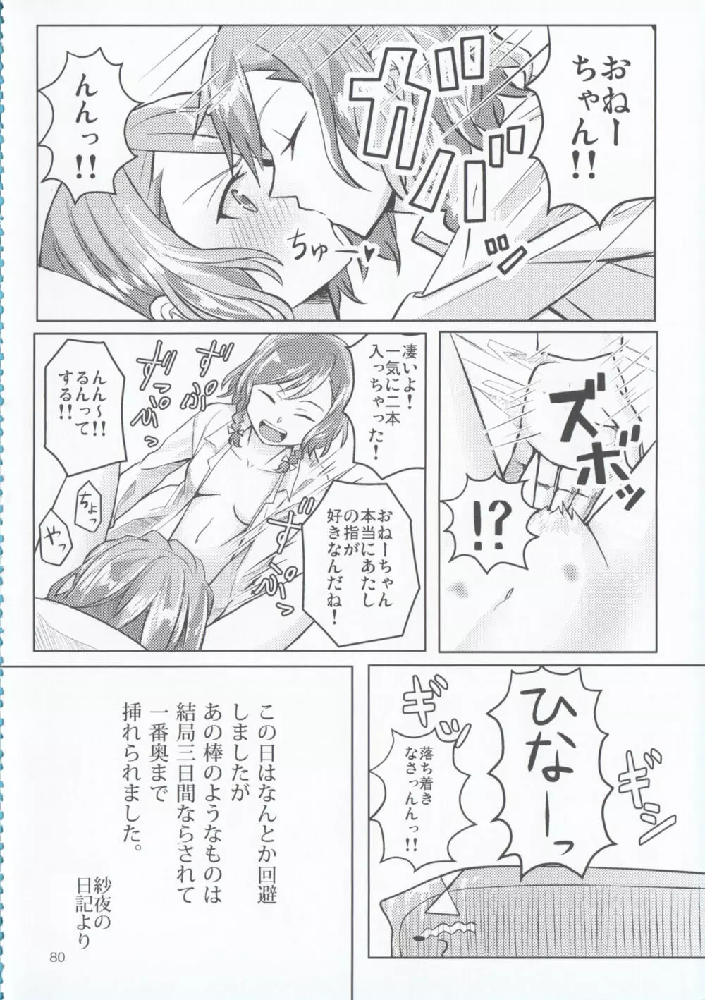 氷川姉妹18禁合同「夜まで待てない」 Page.80