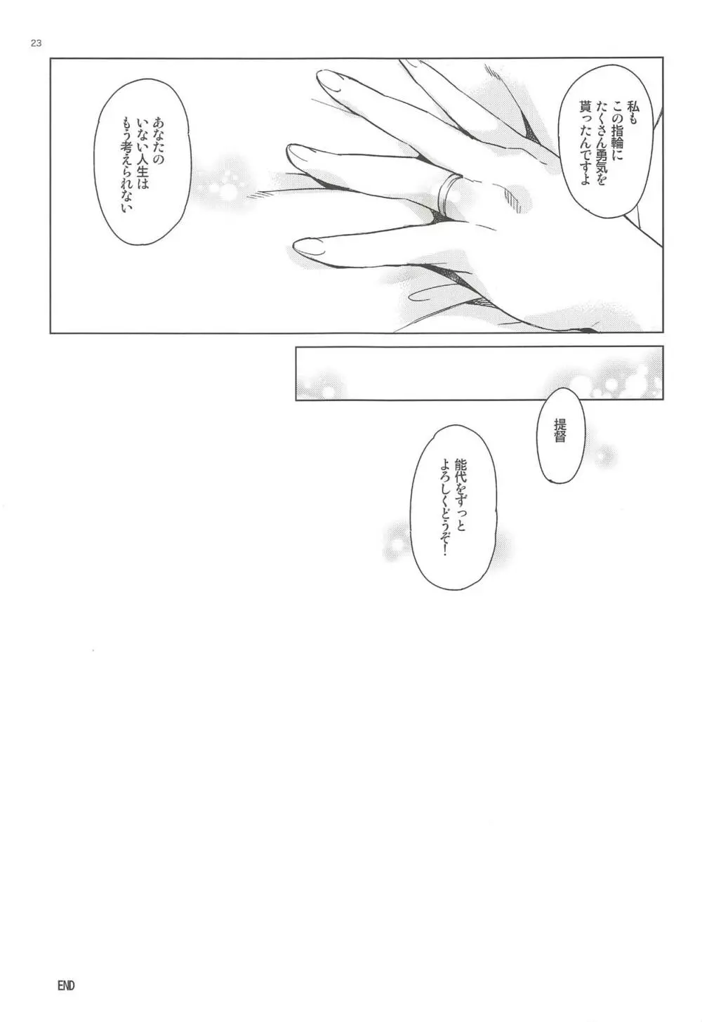 能代をずっとよろしくどうぞ! 能代のあまいお話2 Page.22