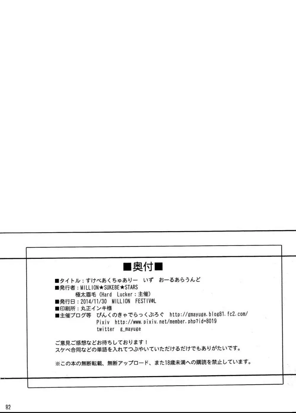 ミリオンライブスケベ合同 MILLION★SUKEBE★STARS Page.83