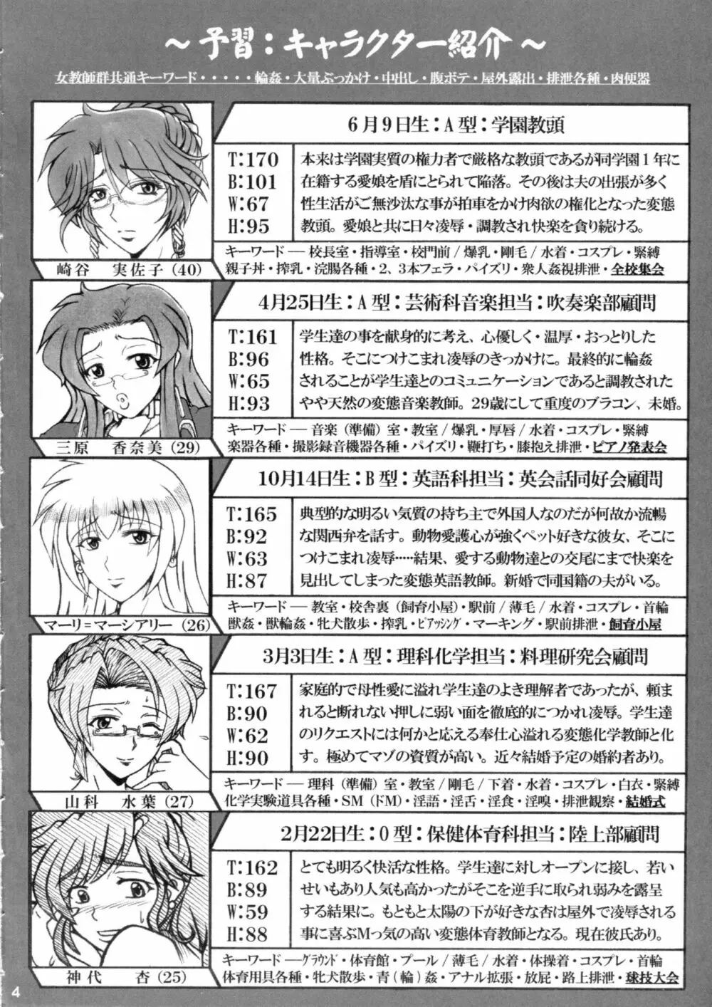 女教師群凌辱艶痴態 I season Page.3