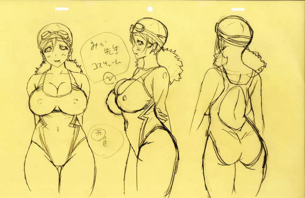 Misaki and Mika Sensei Sketchbook Page.28