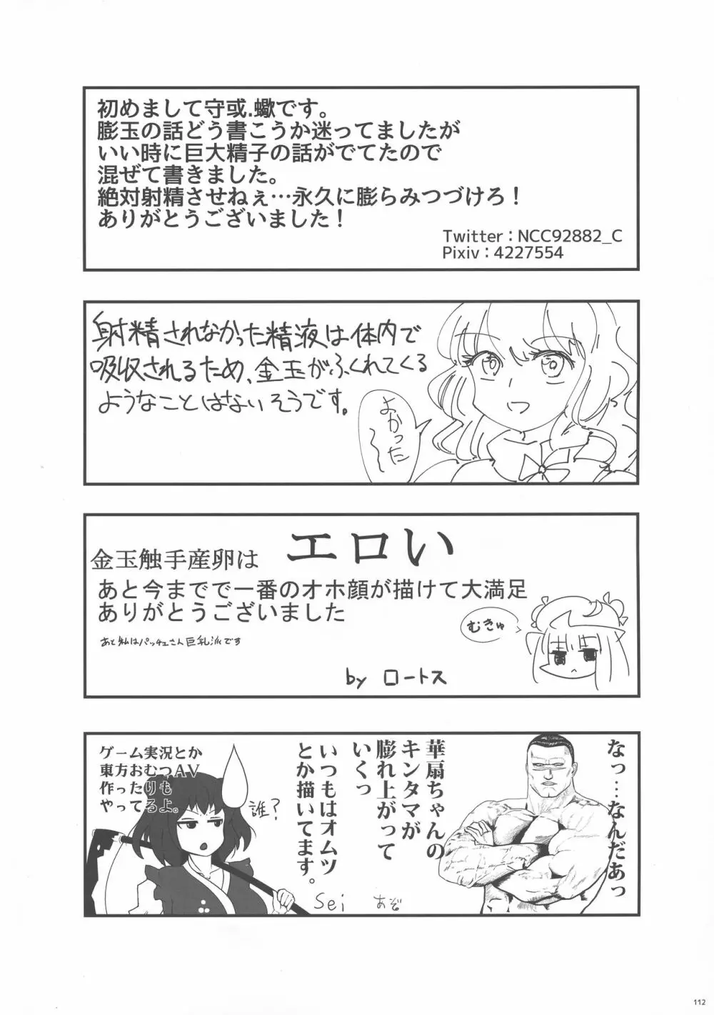 東方ふたなり膨玉合同誌 Page.113