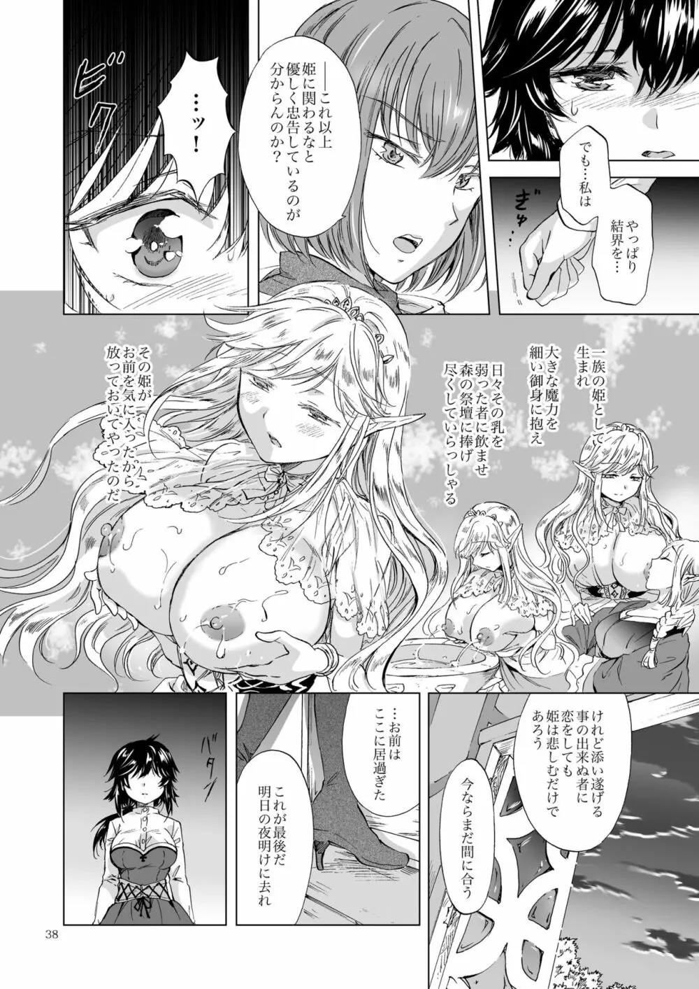 聖なる乳のエルフ姫 Page.38