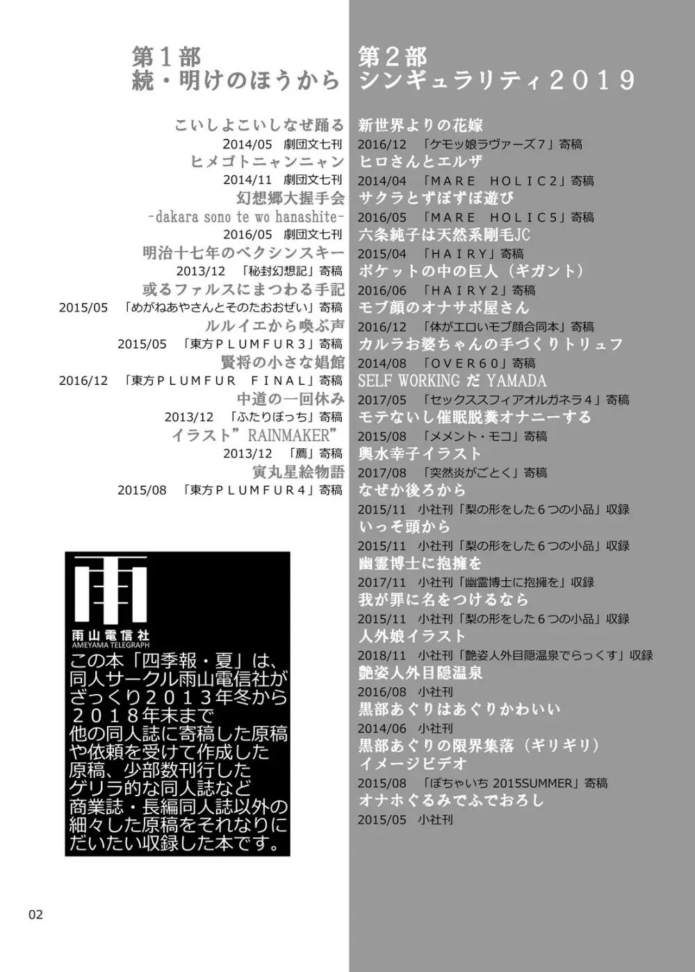 四季報・夏 Page.2