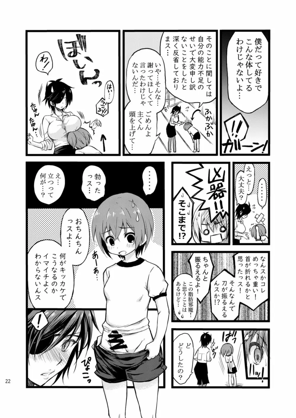 霊力バグしたふたなり女審神者の所為で刀剣女士になりました【前後編セット】 Page.22