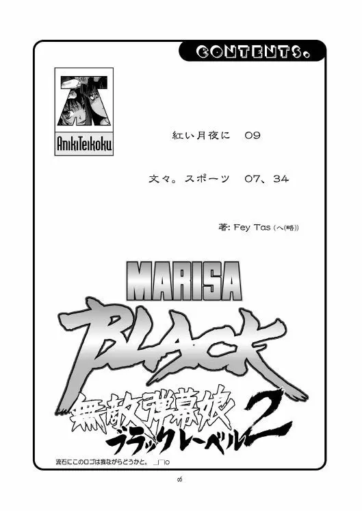 MARISA BLACK -無敵弾幕娘ブラックレーベル2- Page.6