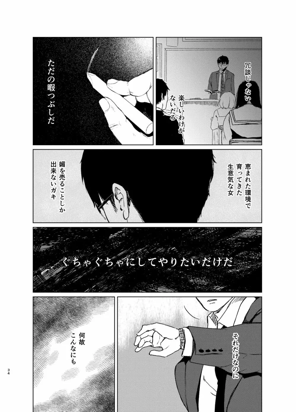 束縛愛2～放課後、教室で、無防備な優等生を、無理やり犯す～ Page.33