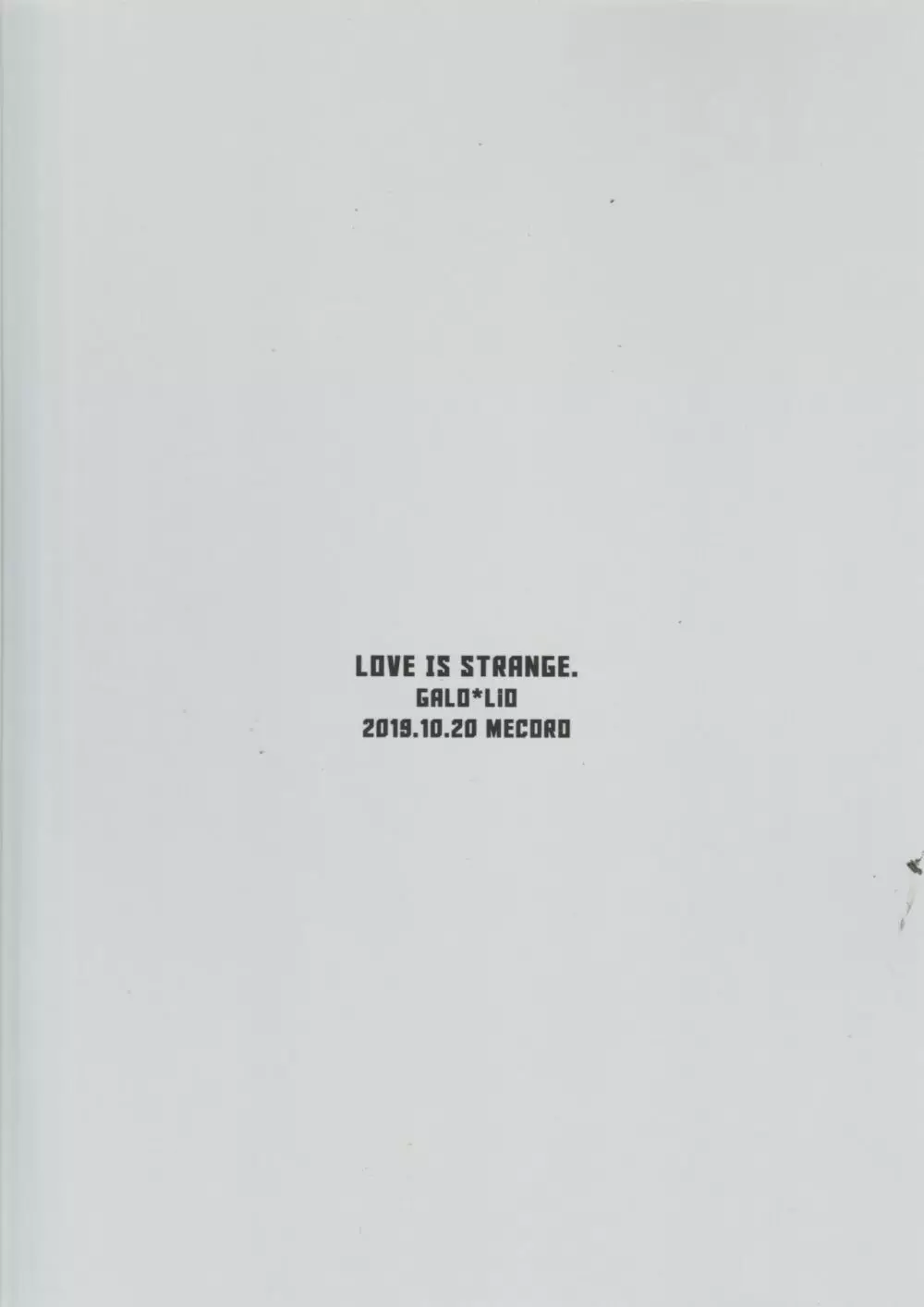 LOVE IS STRANGE. Page.50