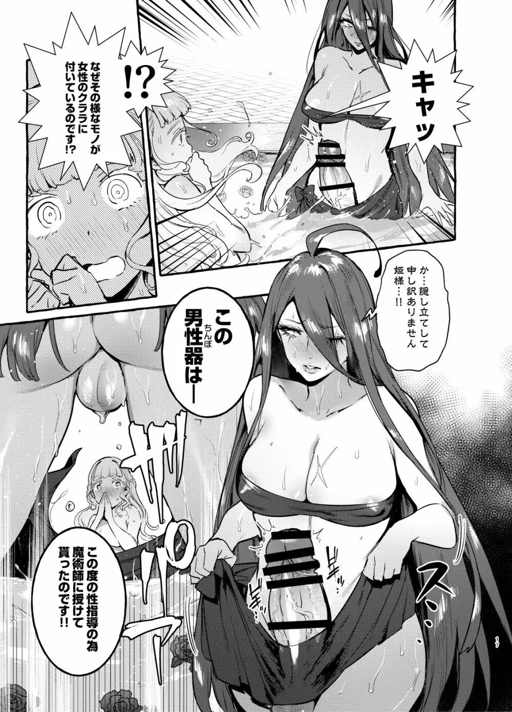 おちんぽ女騎士と処女姫 Page.18