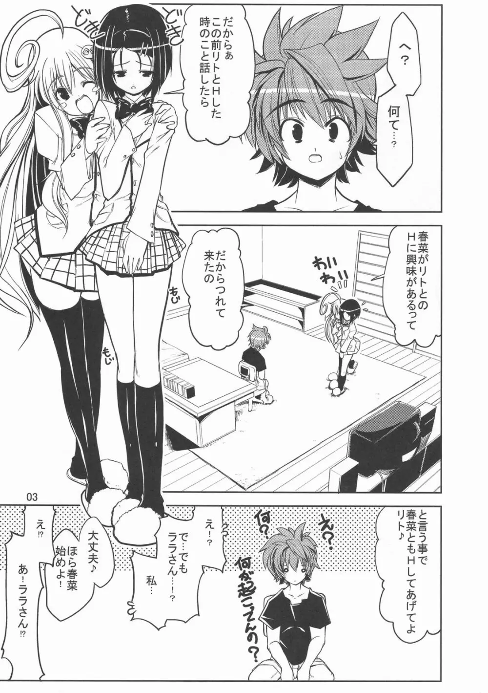 (C72) [Zた袋猫はうす (魚肉ん)] TO-LOVE-L2!! (To LOVEる -とらぶる-) Page.6