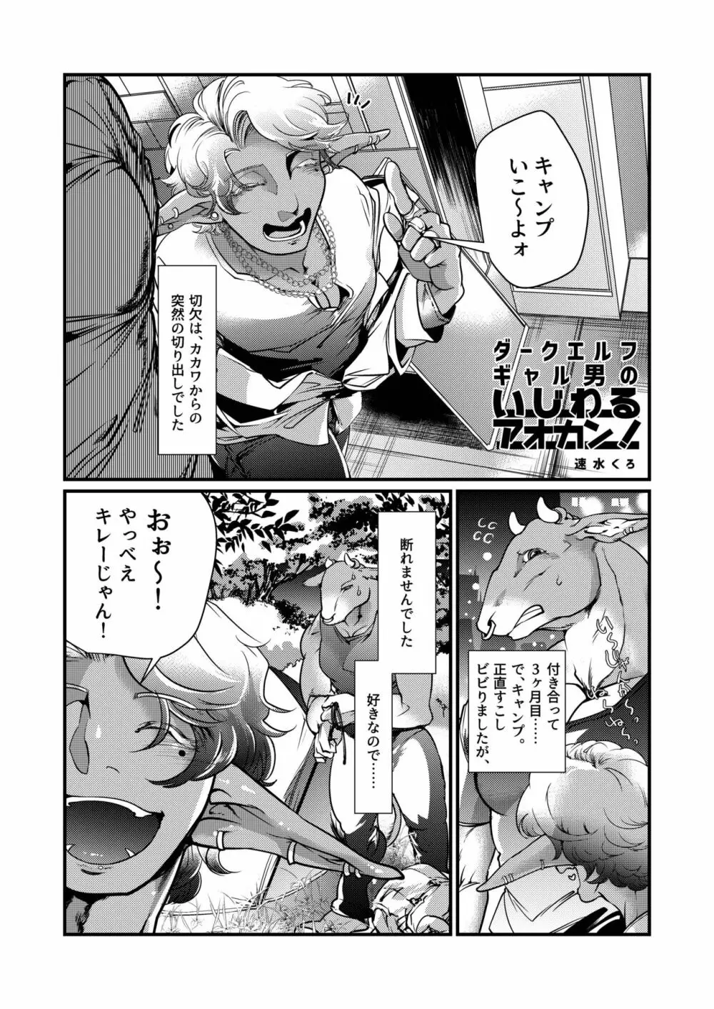 ダークエルフギャル男のいじわるアオカン! Page.3