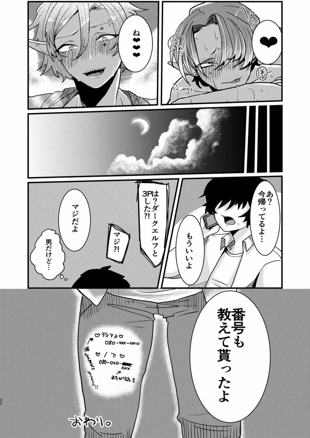 ダークエルフギャル男と夏海3p脱童貞 Page.22