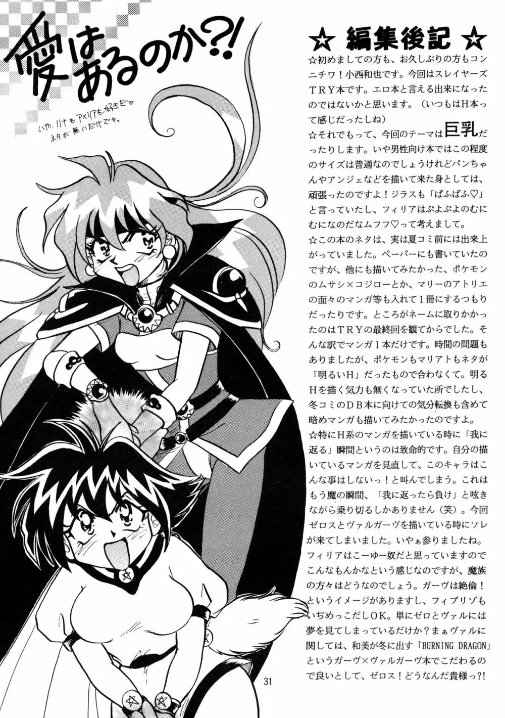 [SAKURAIRO (小西和也) BLACK NOISE (スレイヤーズ) [1997年11月23日] Page.30