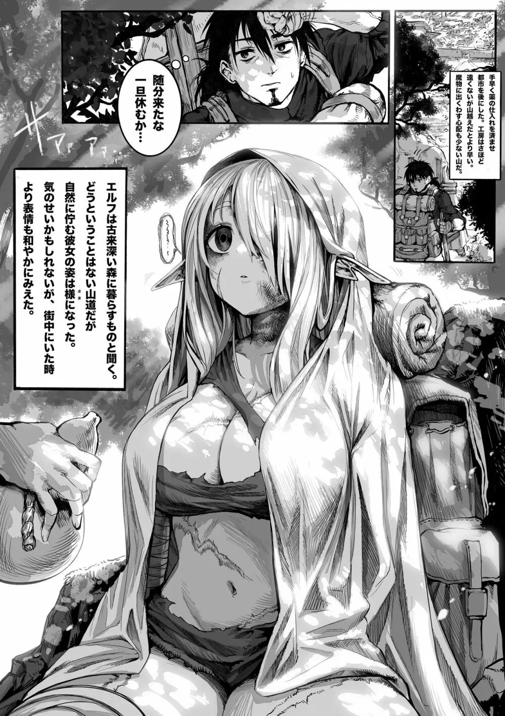 ボロボロのエルフさんを幸せにする薬売りさん Page.9