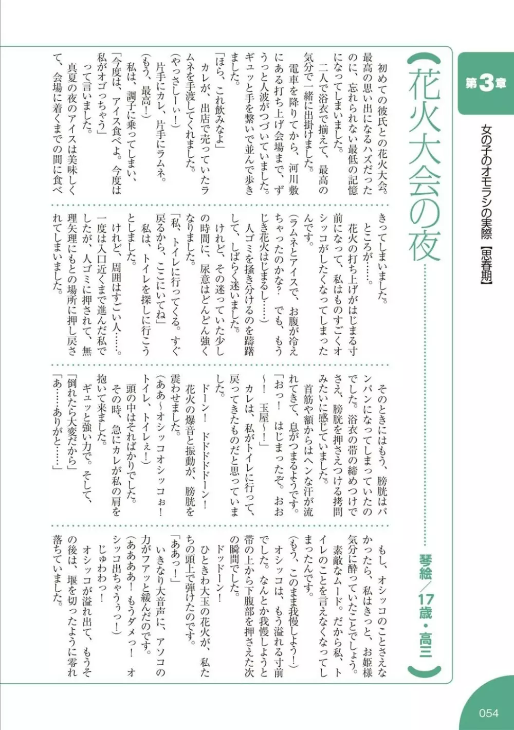 総天然色 失禁少女の基礎知識 Page.55
