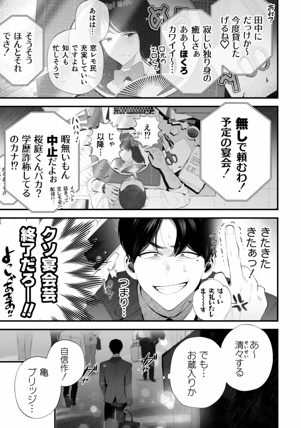 クズなエリート新入社員くん強制チ◯ポ丸出し宴会芸で無様堕ち Page.47