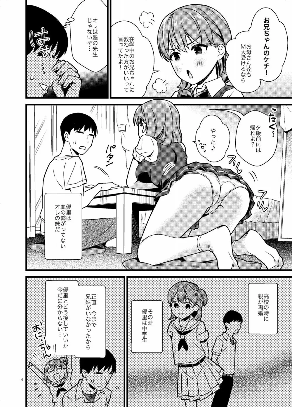 ナイショで妹とシちゃう話 Page.3