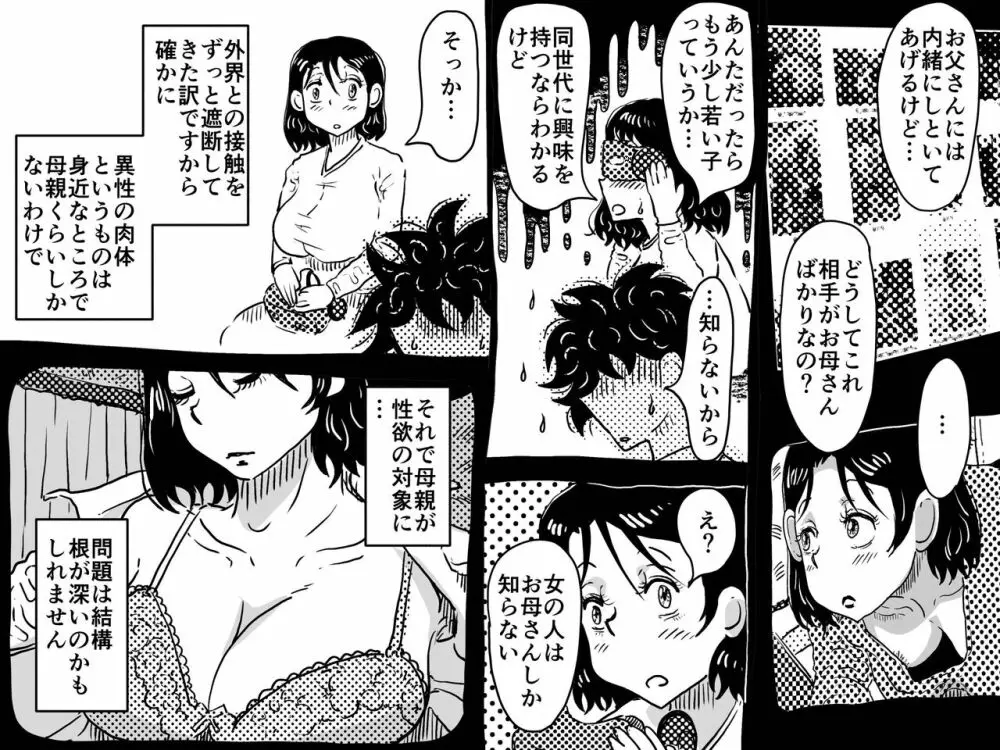 仮想現実に引き籠る息子のリアルセフレになったお母さんの話。 Page.23