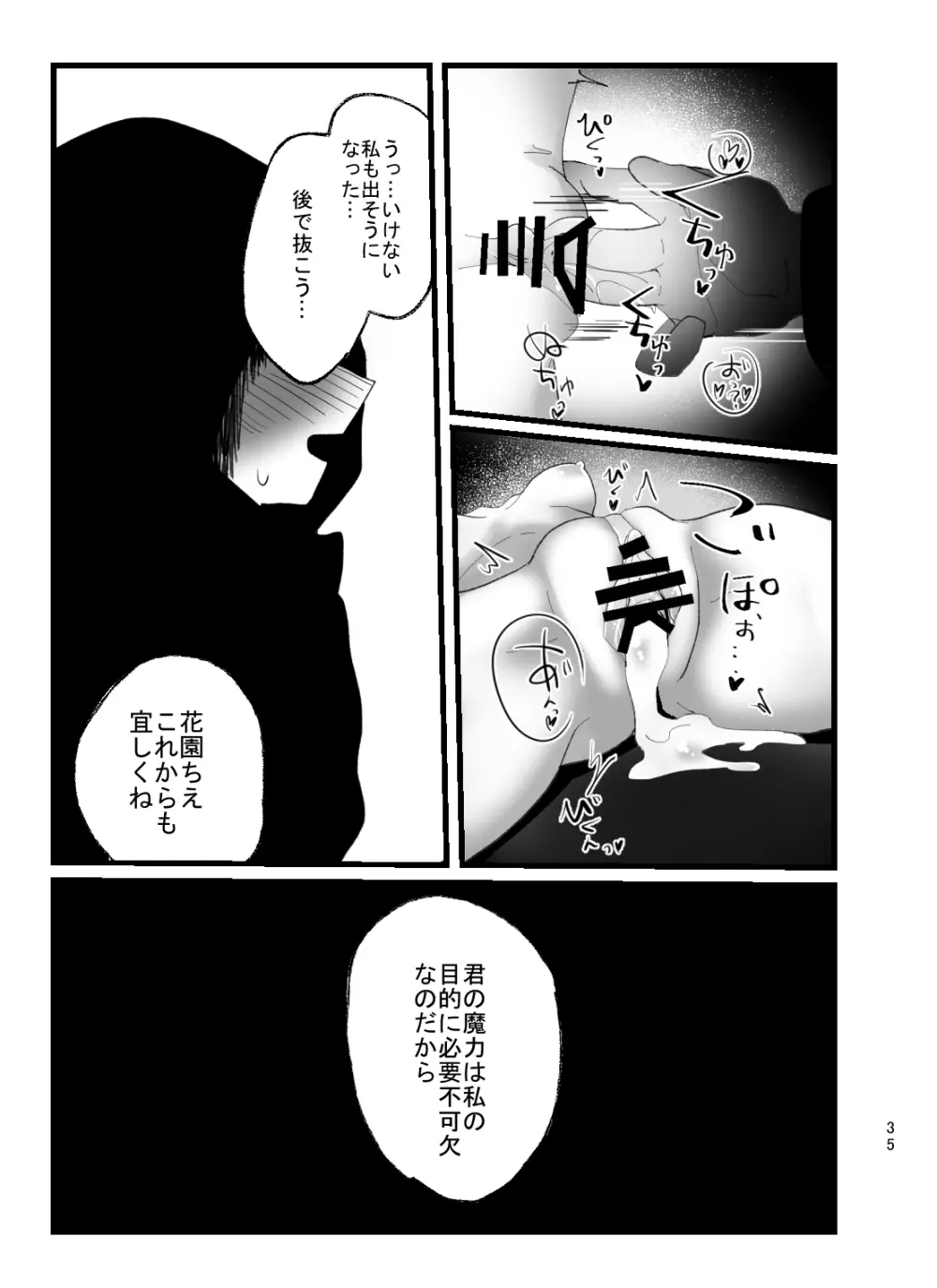 魔法少女ちえちゃんが触手で即堕ちする本 Page.35