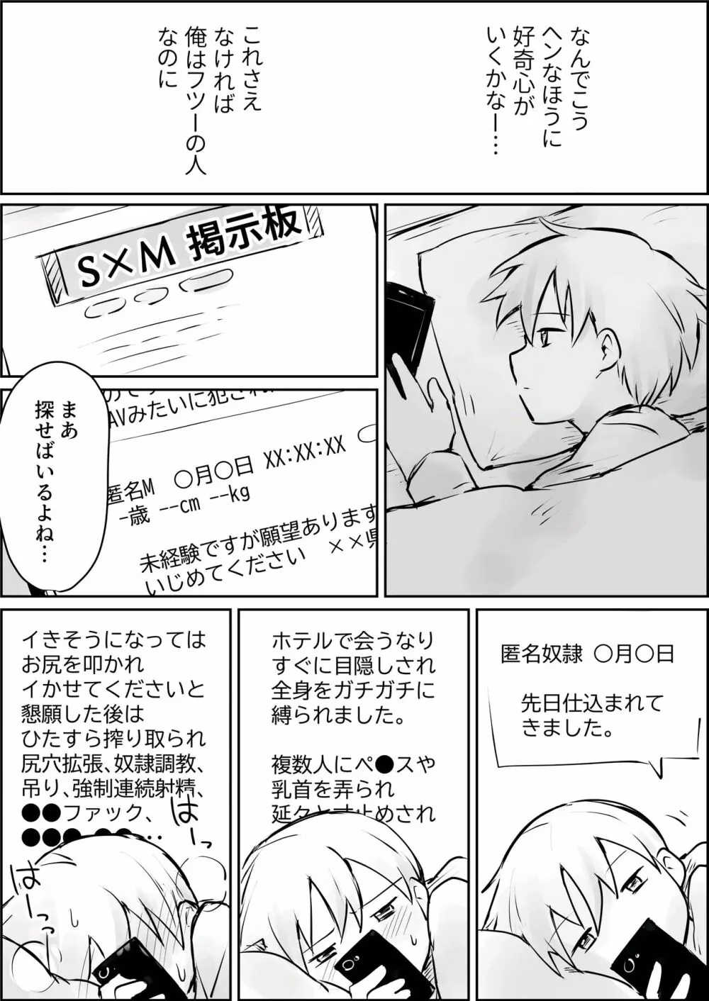 はじめての緊縛SM調教 終わらない前立腺イキ地獄 Page.3