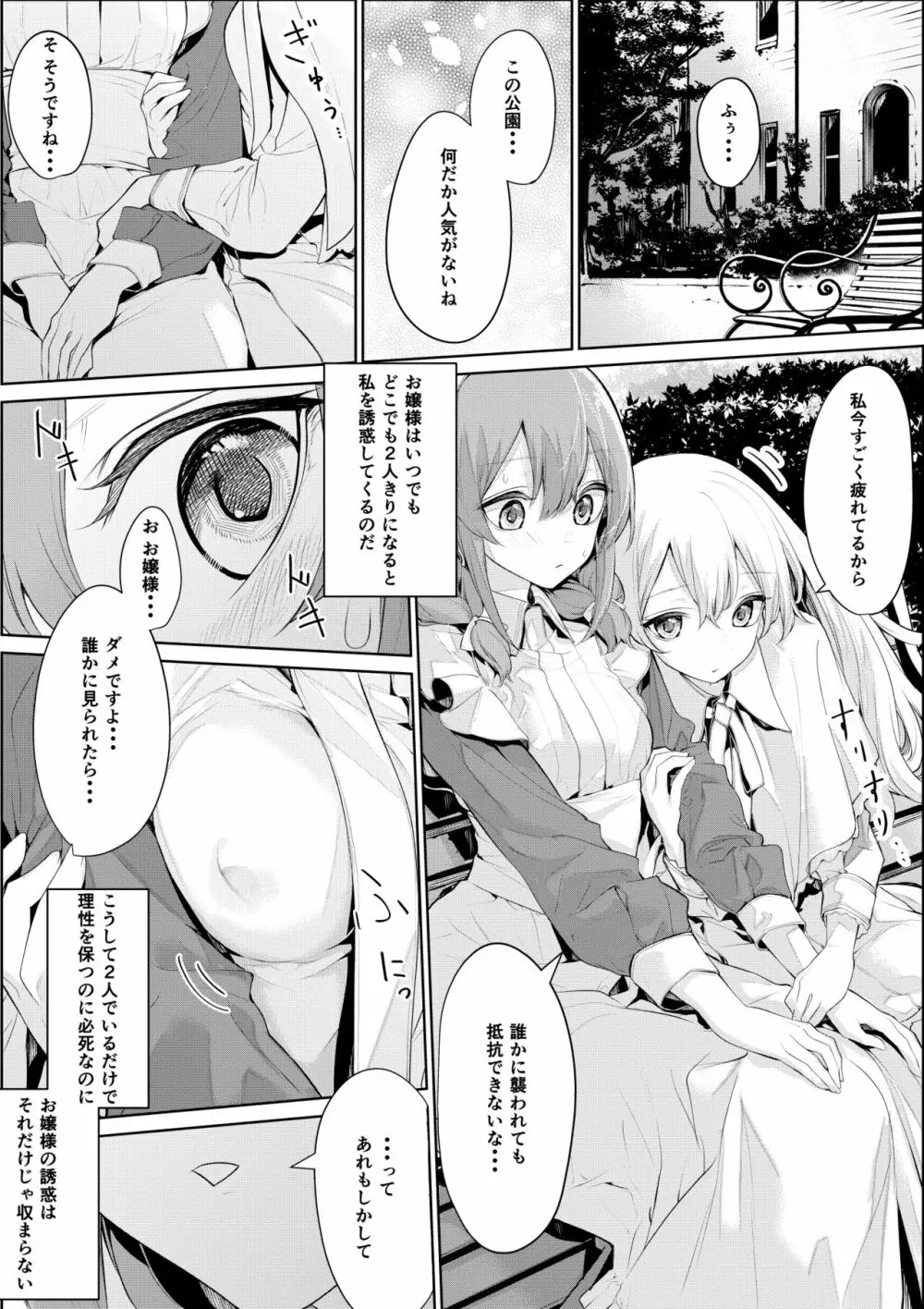 どこでもメイドさんを誘惑するお嬢様 Page.2