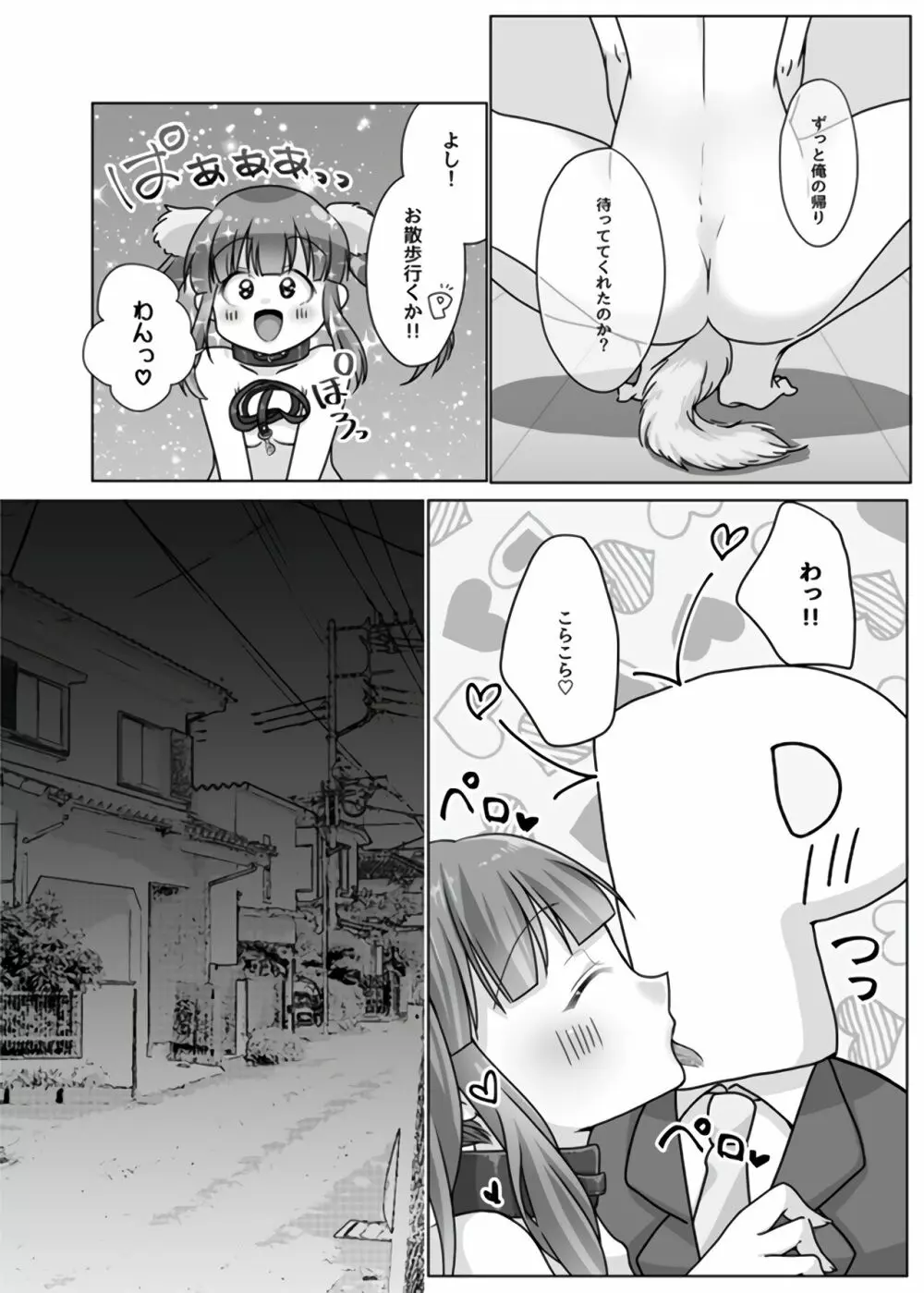 犬ちえりと夜のおさんぽ Page.3