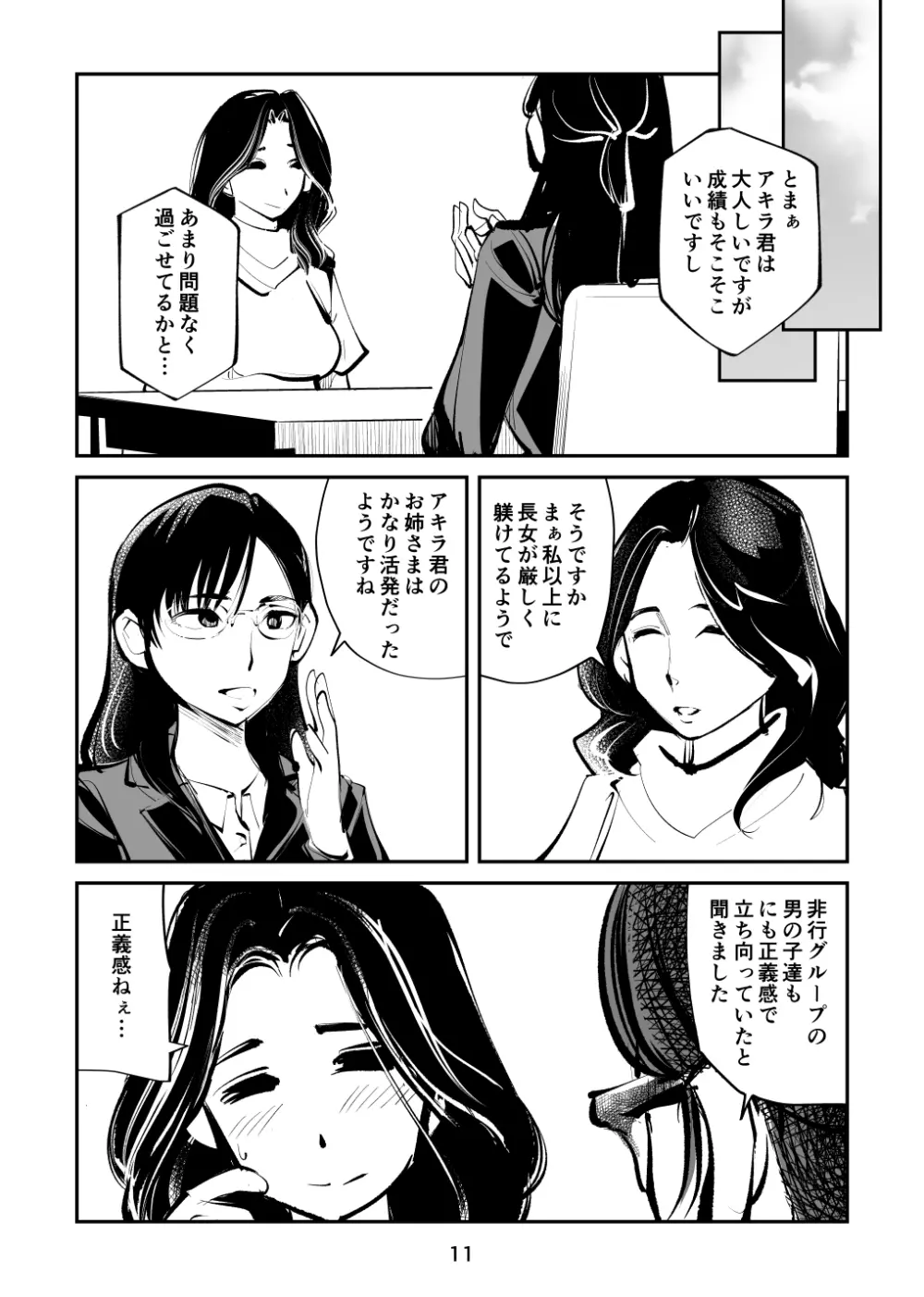 電マ姉弟7 金蹴り女教師 Page.11