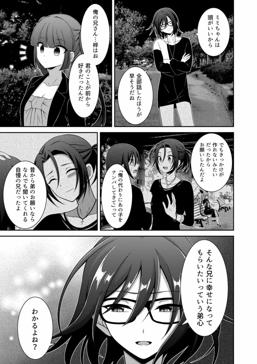 黒うさぎ系女子と小者狼 ～押し掛け兄弟と3P和姦初体験～ Page.22