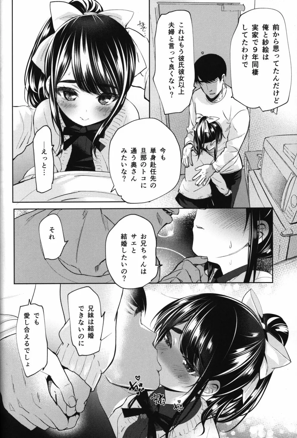 通い妻系JS実妹と性肛する本 Page.9
