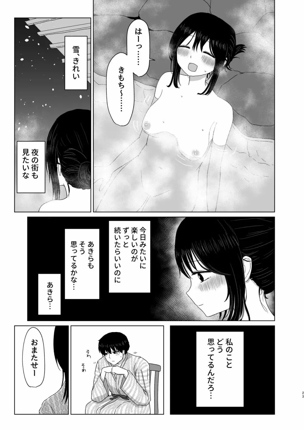付き合ってない男女の温泉旅行 Page.23