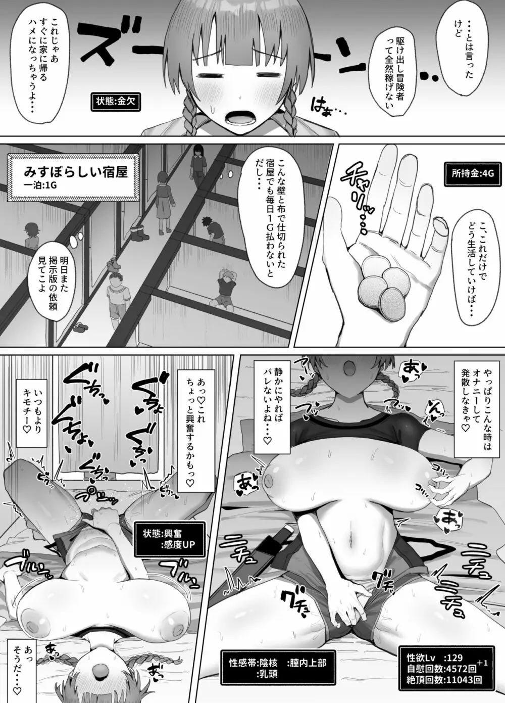性欲Lv129新米冒険者ちゃんセックスに溺れる Page.4