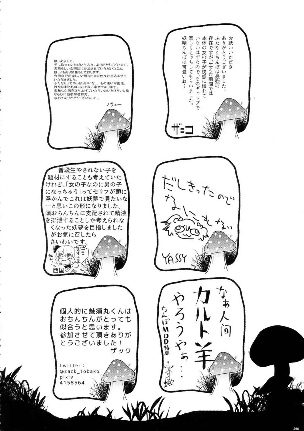 東方おちんぽ生えちゃった合同誌 東方Project Page.259