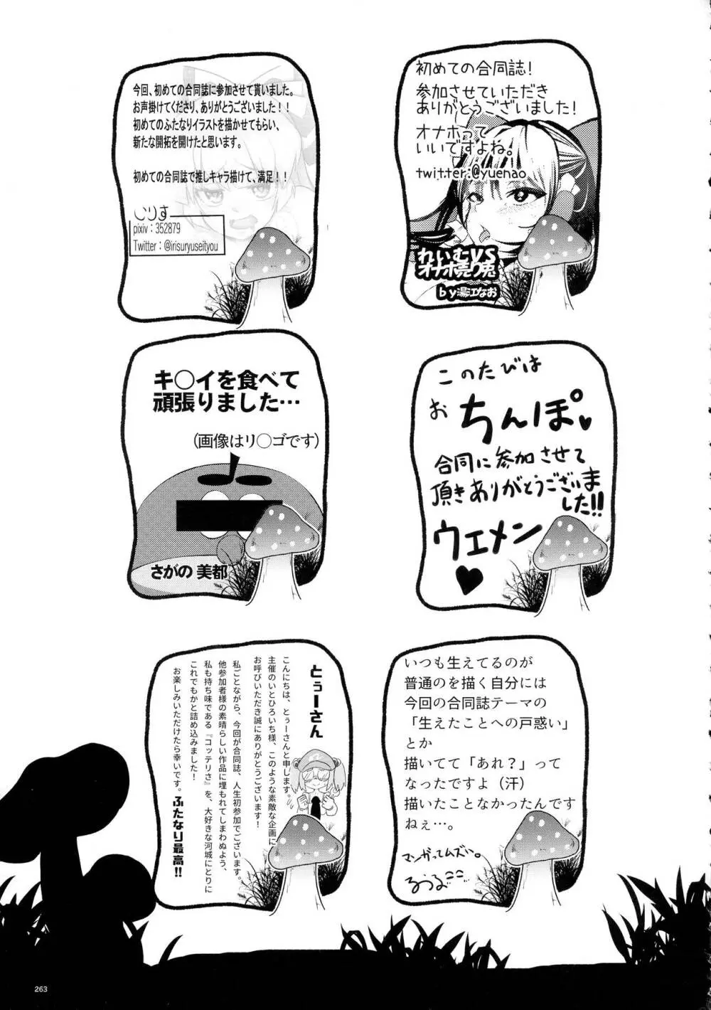 東方おちんぽ生えちゃった合同誌 東方Project Page.262