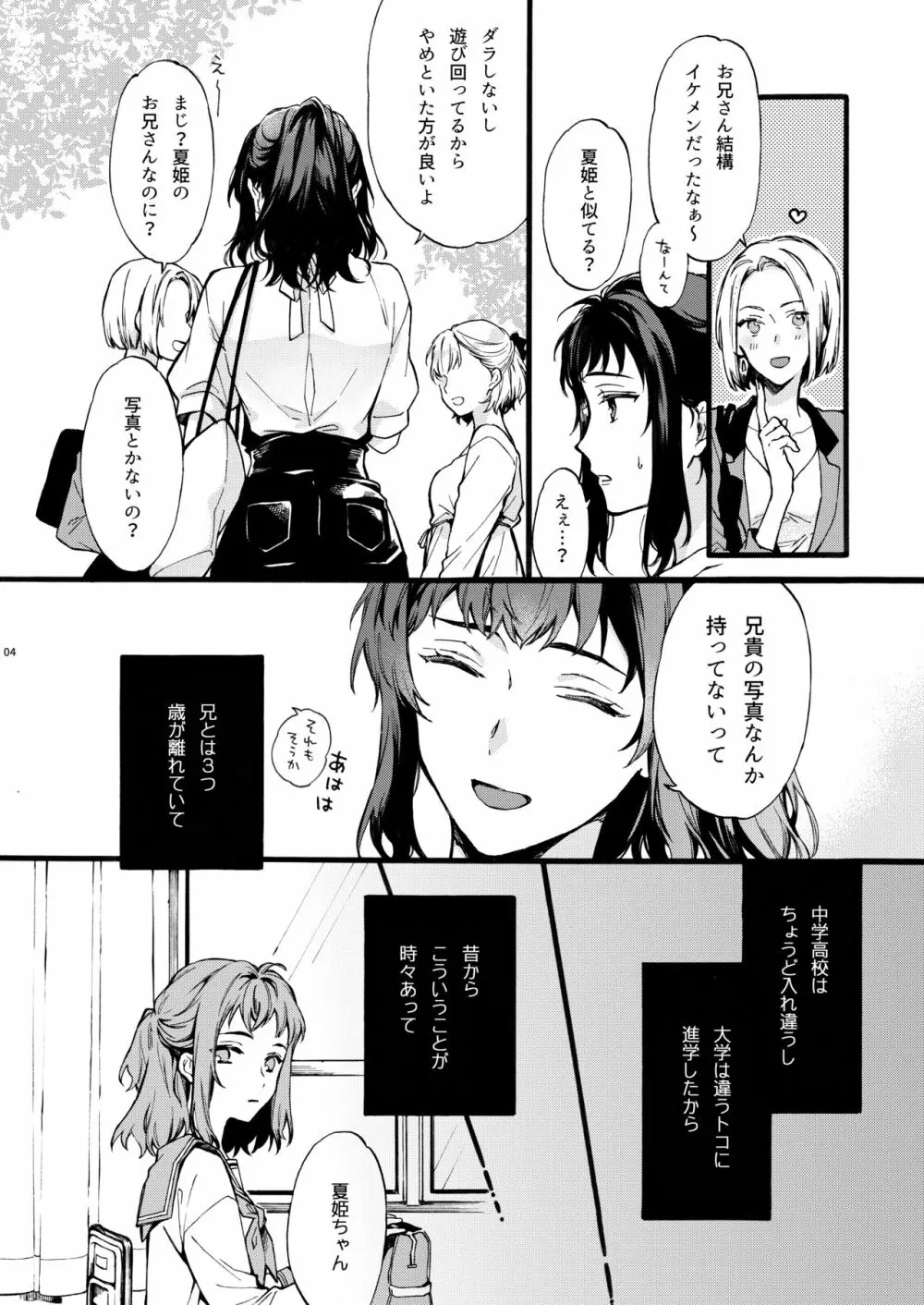 このひと彼氏じゃありません!!〜四ノ村兄妹の事情〜 Page.4