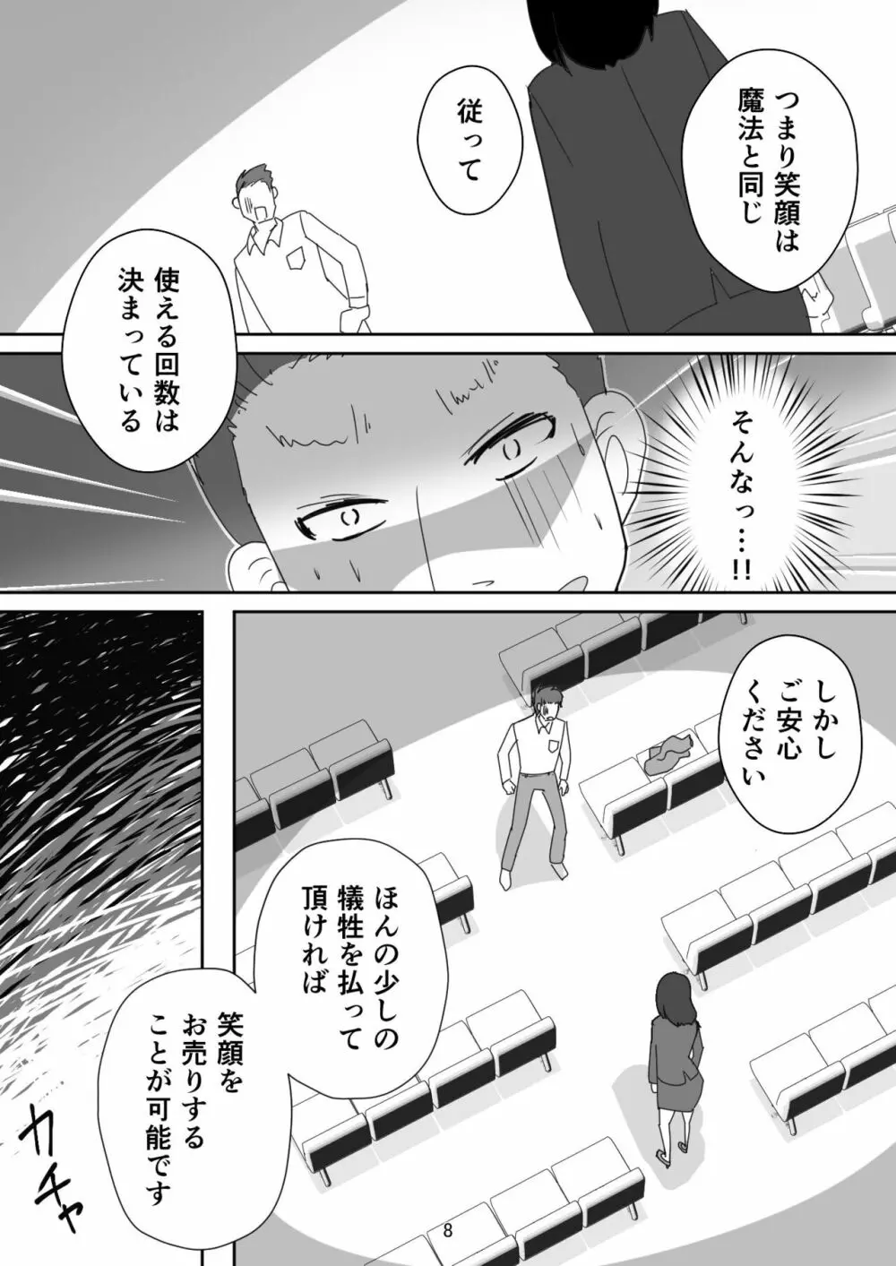 笑顔を売る淫魔～人外セールスレディとの下半身搾種契約～ Page.8