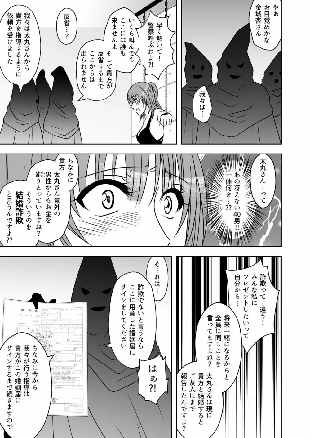 屈服ご指導闇サイト～結婚詐欺女のくすぐり責め Page.8