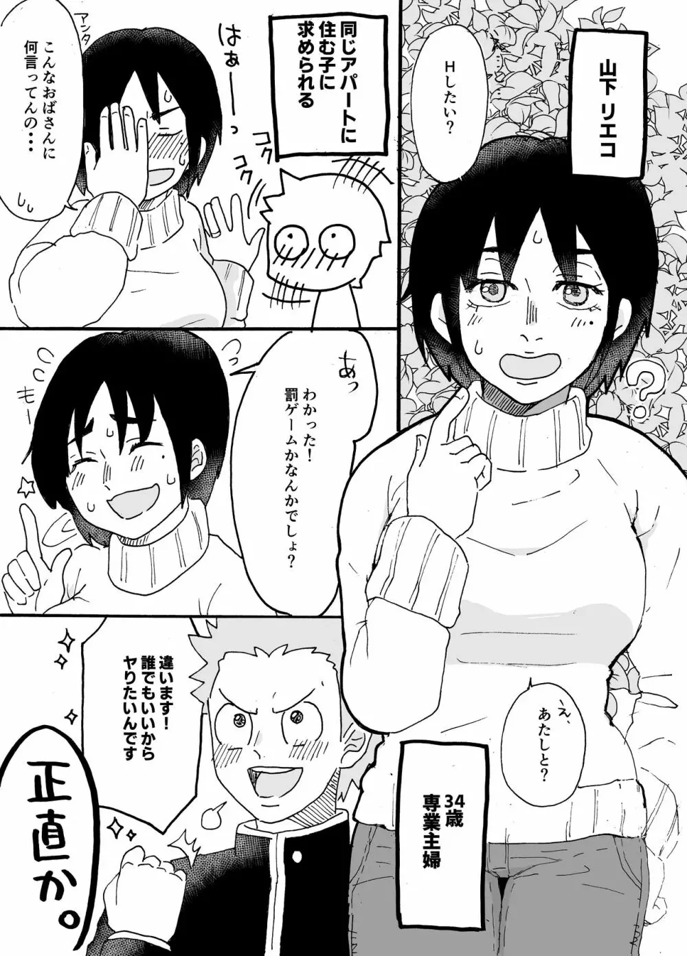 頼めばヤラせてくれる近所のおばさん Page.2