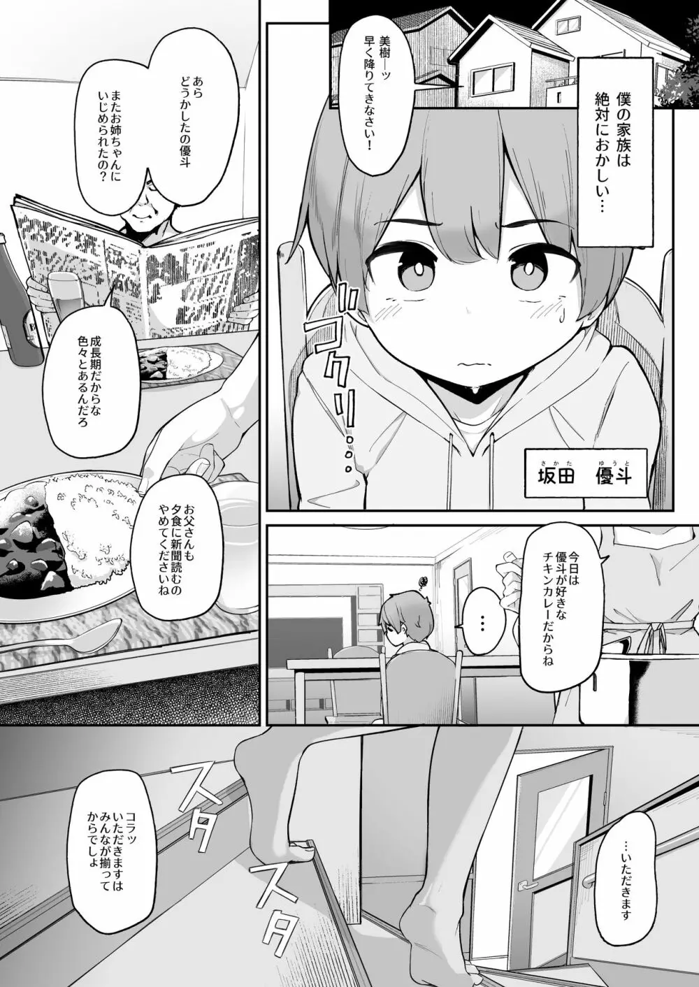 僕とガサツな汚姉の性欲処理生活 Page.3