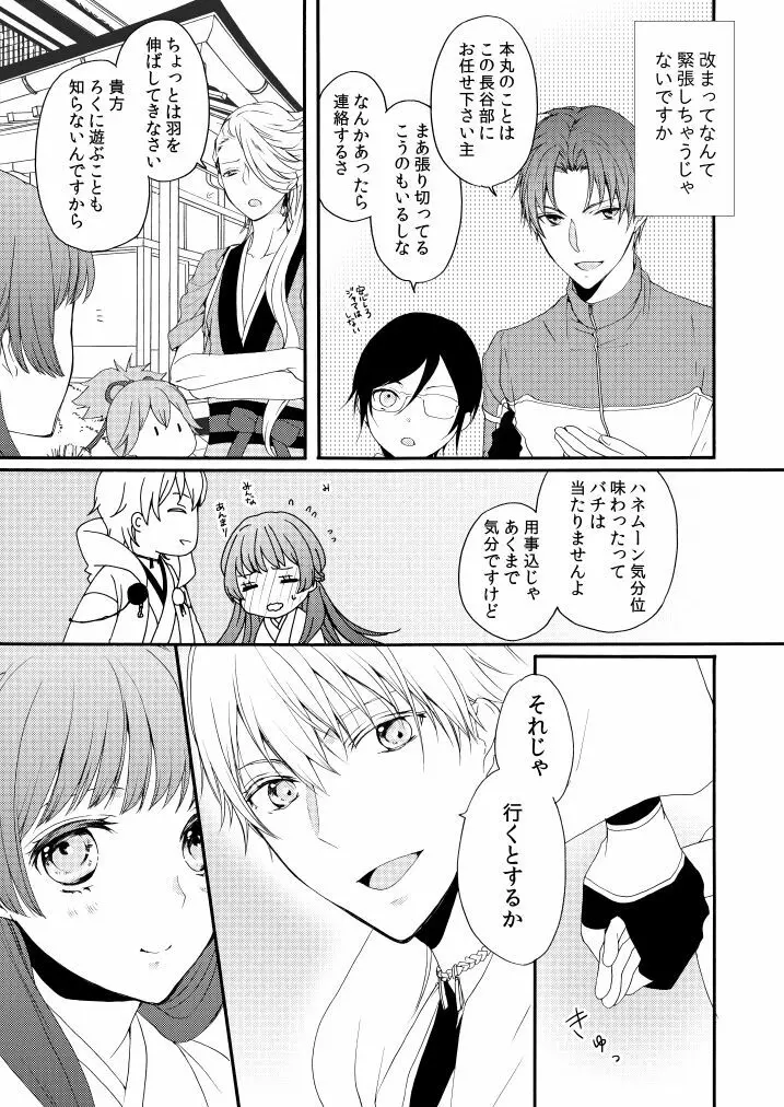 新婚につきちょっと本丸を留守にします Page.6