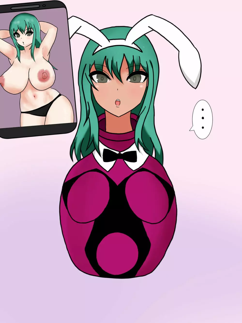 緑髪の巨乳娘ちゃんが「レディポット化」しちゃうだけの形状変化エロCG集 Page.104