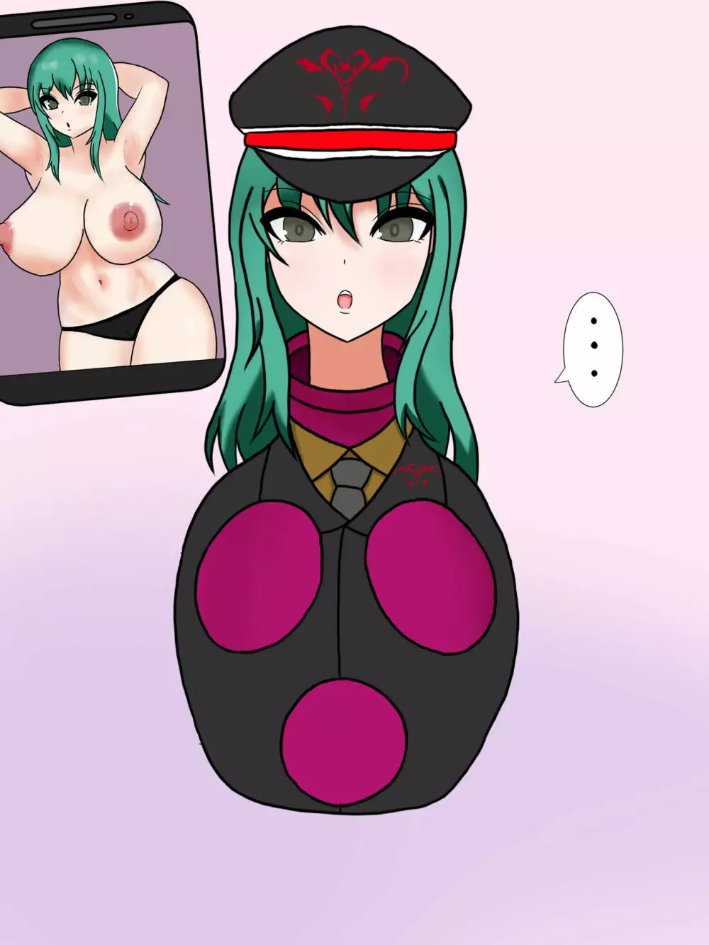 緑髪の巨乳娘ちゃんが「レディポット化」しちゃうだけの形状変化エロCG集 Page.337
