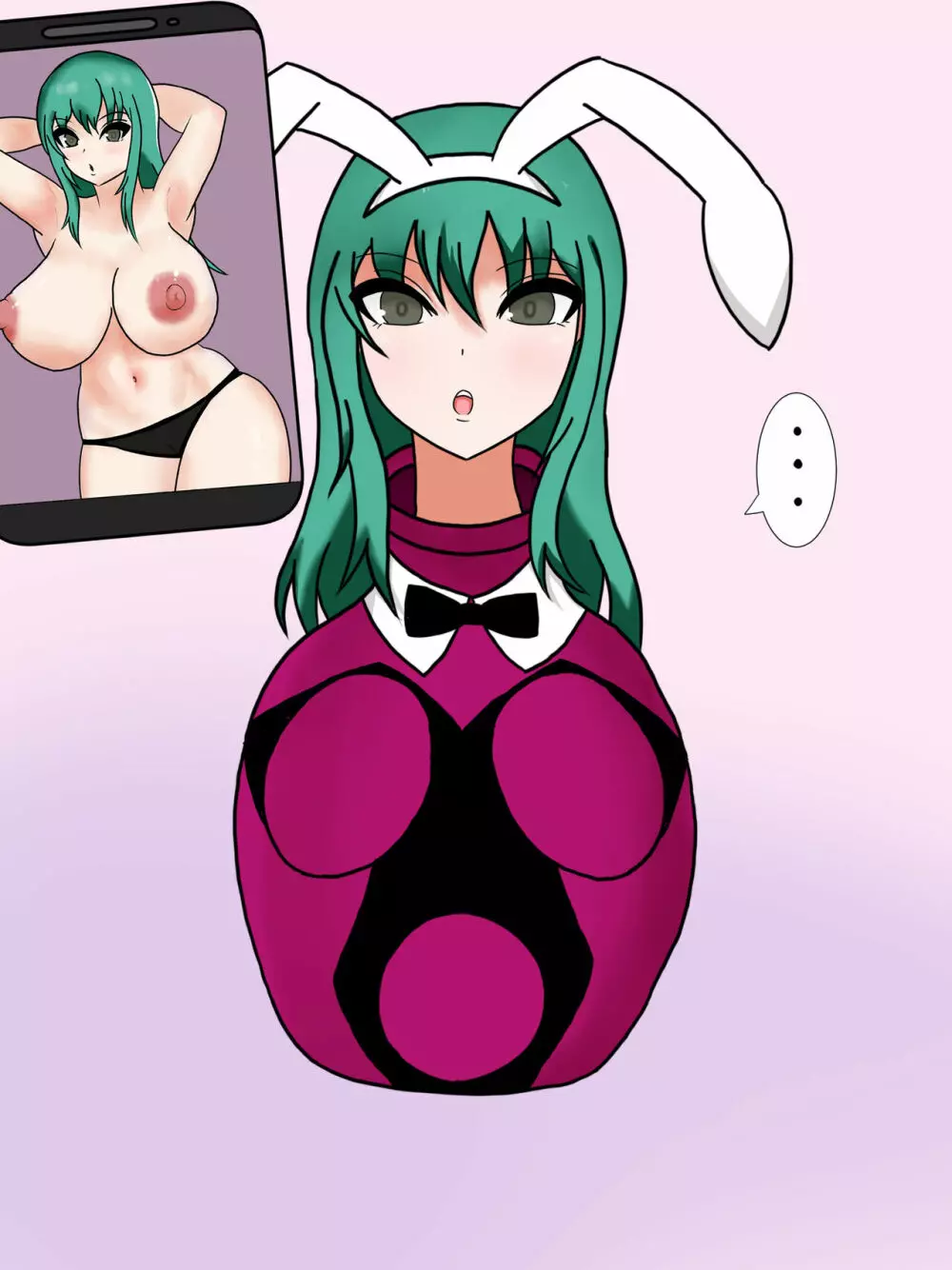 緑髪の巨乳娘ちゃんが「レディポット化」しちゃうだけの形状変化エロCG集 Page.37